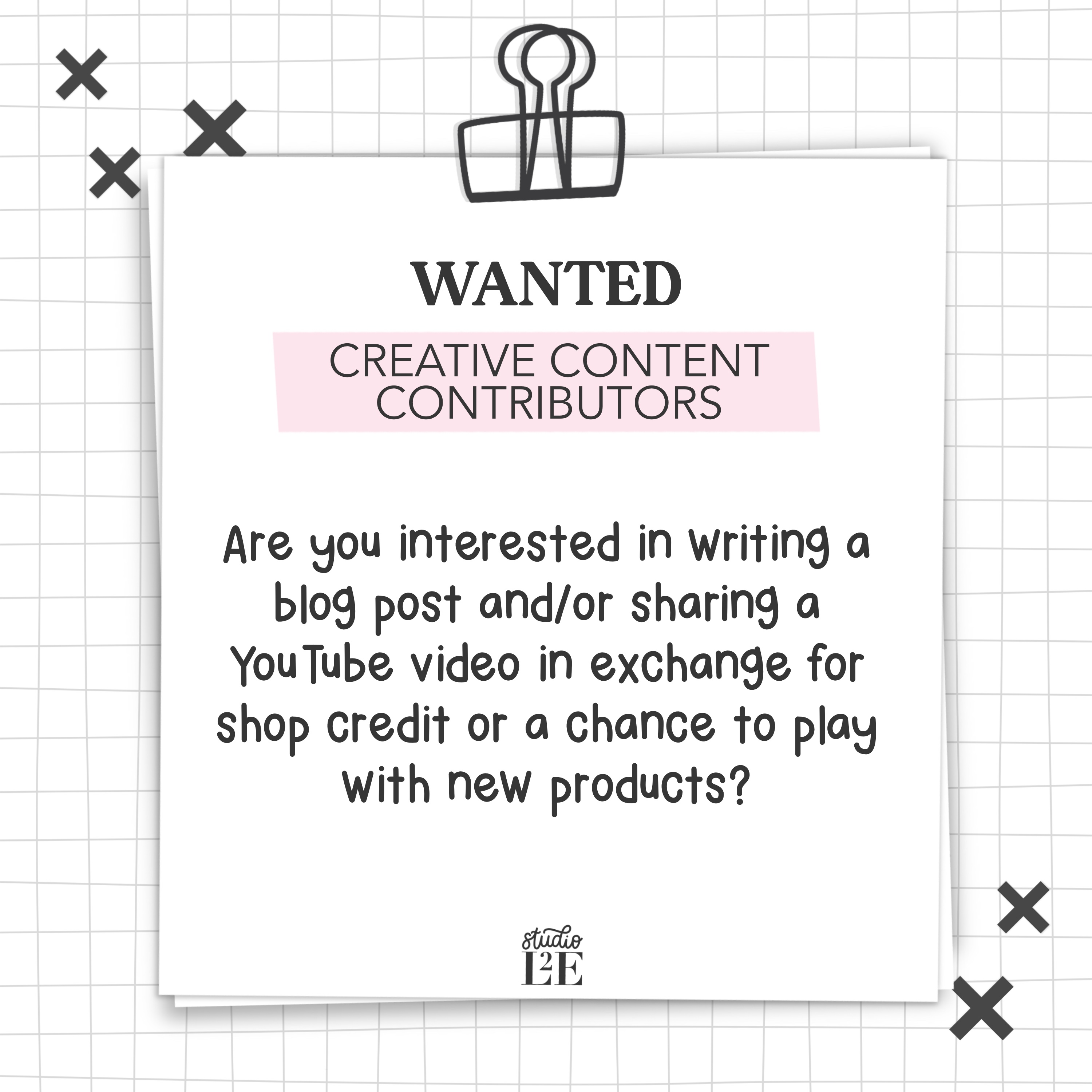 Creative Contributors Wanted