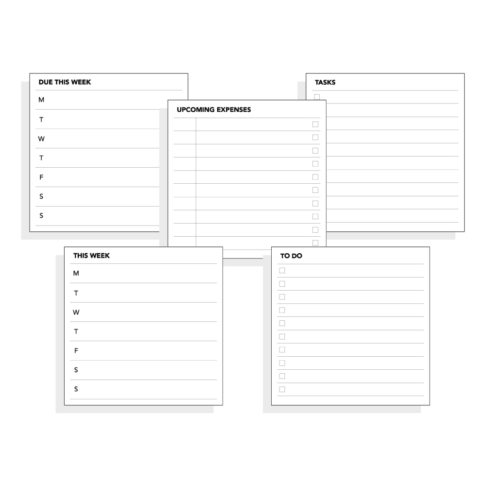 Printable Blank Index Cards Template PDF in 2023